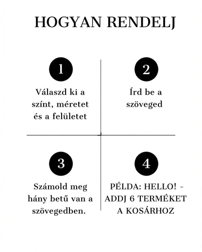 Egyedi Prémium Fali Felirat - JK3D